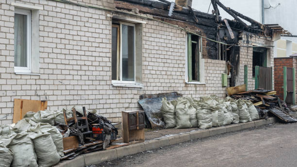 Professional Emergency Fire Cleanup technician working in Abington, PA